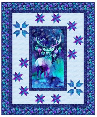 [PP-FlowingStars] Flowing Stars Quilt from Northcott