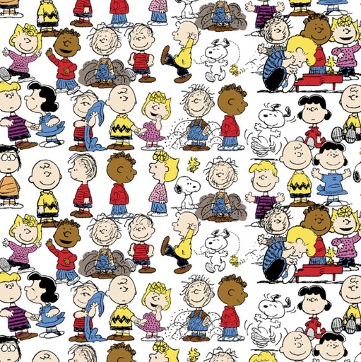 [SC-73288-550210] Peanuts Gang Peanuts Packed White from Springs Creative