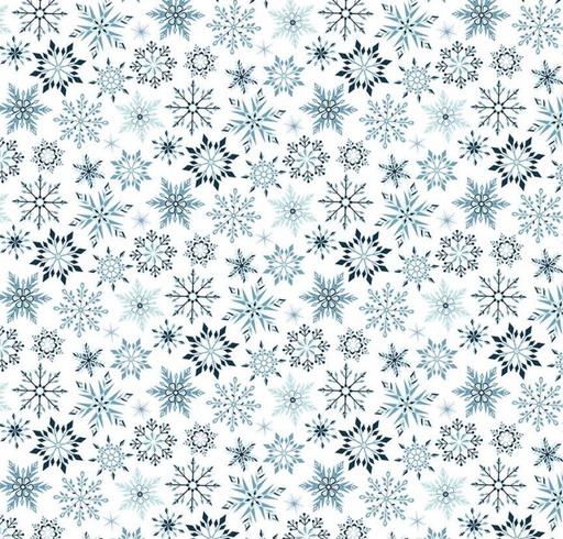 [RB-16365-WHT] Winter Magic Snowflakes White by Dani Mogstad for Riley Blake Designs