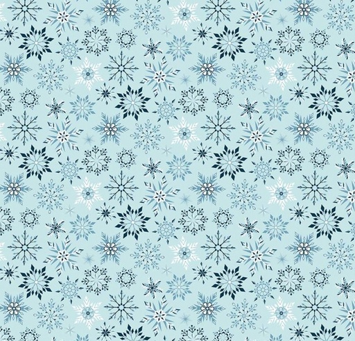 [RB-16365-AQUA] Winter Magic Snowflakes Aqua by Dani Mogstad for Riley Blake Designs
