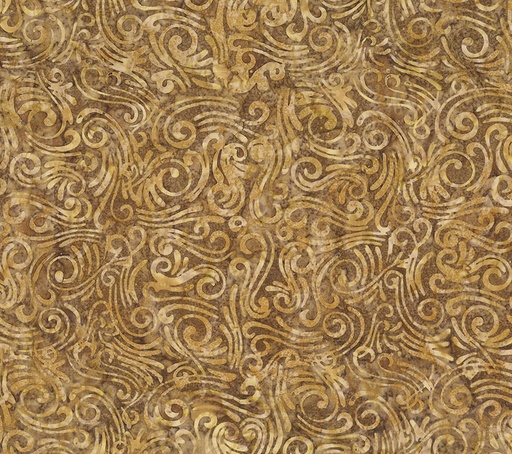 [NOR-B83540-35] Wide Back Swirls II Cinnamon Toast from Northcott Fabrics