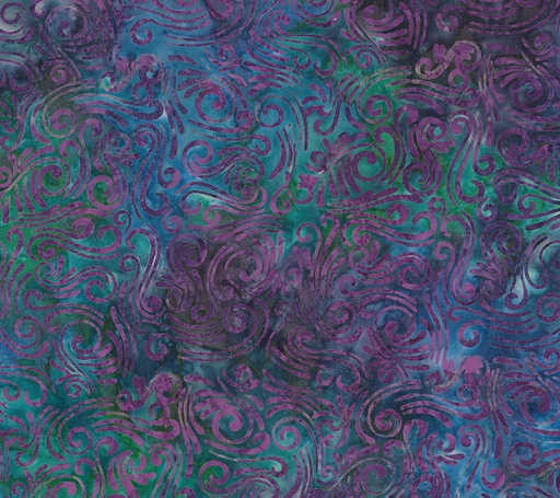 [NOR-B83540-85] Wide Back Swirls II Purple Multi from Northcott Fabrics