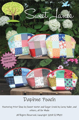 [MOD-SJ107] Daphne Pouch Pattern from Sweet Jame's Quilting & Design