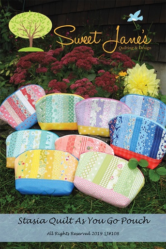 [SJ-108] Stasia Quilt as You Go Pouch Pattern by Sweet Jame's Quilting & Design