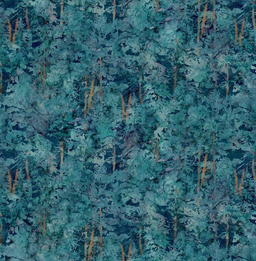 [NOR-28335-46] Fox Den Trees Dark Blue by Deborah Edwards & Melanie Samra for Northcott Fabrics