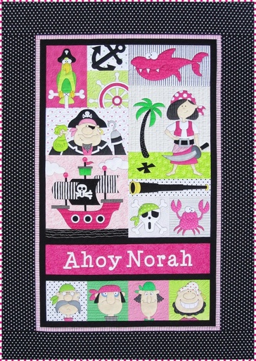 [ABD-PIRATES] Pirates Pre-Cut & Pre-Fused Quilt Kit from Amy Bradley Designs