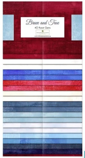[WP-842-115-842] 40 Karat Gems Brave and True 2.5in Strips by Wilmington Prints