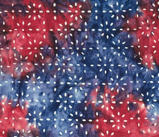 [NOR-83552-46] Celebrating 250 Years Batiks Small Burst Patriot Multi by Scott Flanagan for Banyan Batiks