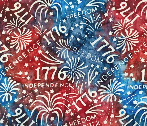 [NOR-83550-46] Celebrating 250 Years Batiks Fireworks 1776 Patriot Multi by Scott Flanagan for Banyan Batiks