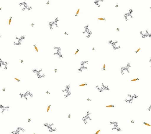 [SEF-8425-01] Neighborhood Association Tiny Donkeys Off-White by Timna Tarr for Studio E Fabrics