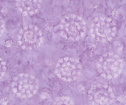 [ANF-3563-QX] Iris Beauty Batik Mums Heather by Jacqueline de Jonge for Anthology Fabrics
