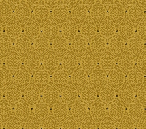 [HG-995-44] Baubles & Balsam Ebb & Flow Gold by Kim Diehl for Henry Glass Fabrics