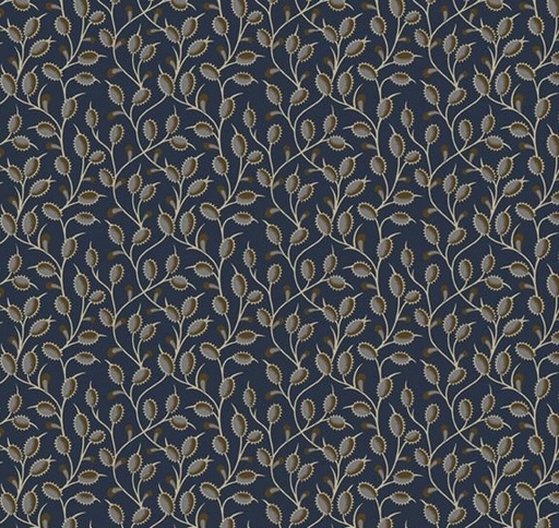[MB-171588-NAVY] Stone Cottage Heirloom Flowers Navy by Pam Buda for Marcus Fabrics