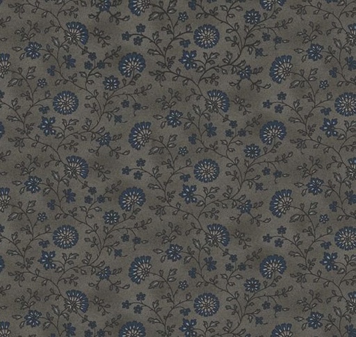 [MB-171584-GRAY] Stone Cottage Cottage Flowers Gray by Pam Buda for Marcus Fabrics