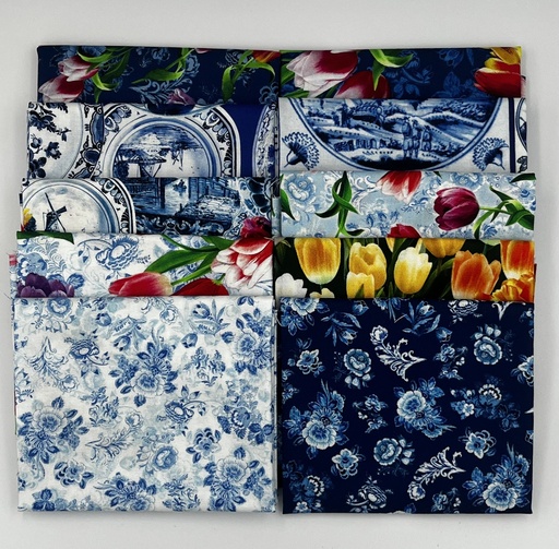 [PP-SpringDelftFQB] Spring in Delft Fat Quarter Bundle