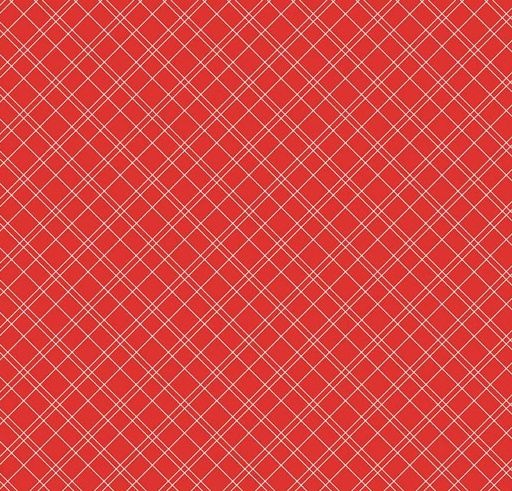 [RB-16657-STRWBRY] Simple Pleasures Grid Strawberry by American Jane for Riley Blake Designs
