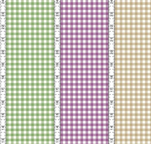 [RB-16658-MULTI] Simple Pleasures Gingham Stripes Multi by American Jane for Riley Blake Designs