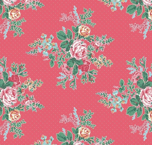 [RB-16650-RSPBRY] Simple Pleasures Floral Raspberry by American Jane for Riley Blake Designs