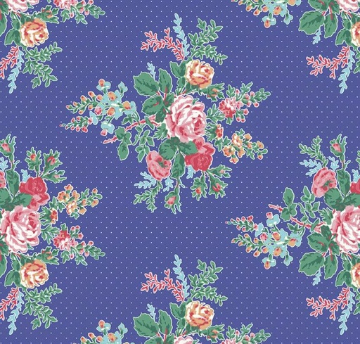 [RB-16650-BLUE] Simple Pleasures Floral Blue by American Jane for Riley Blake Designs