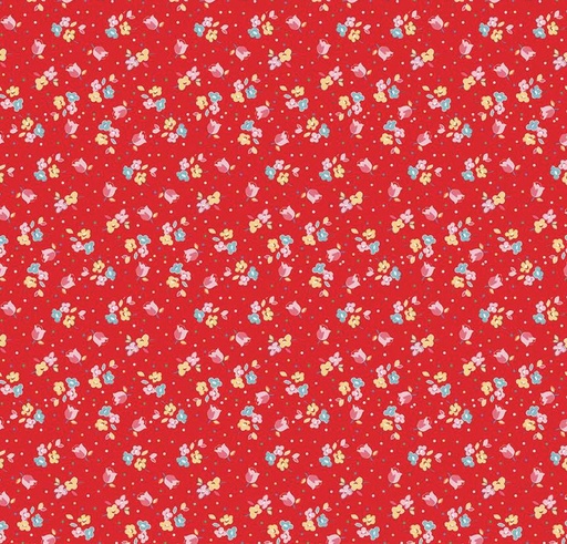 [RB-16653-STRWBRY] Simple Pleasures Calico Sweet Rose Strawberry by American Jane for Riley Blake Designs
