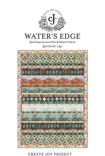 [CJP-2302] Water's Edge Quilt Pattern by Laura Muir