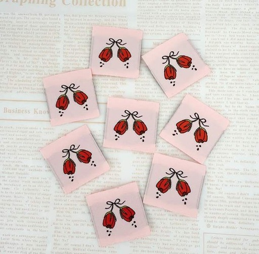 [RB-P178SIWL-11] Tulip Woven Labels from Minki Kim