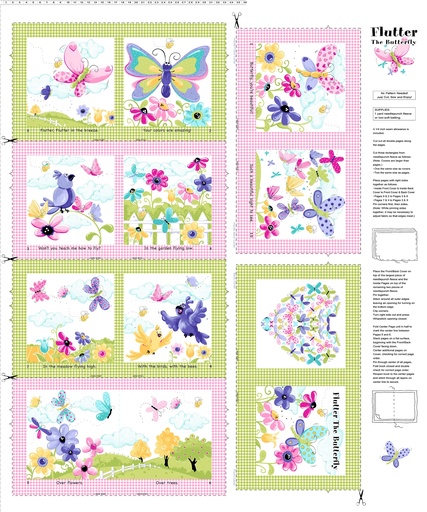 [SB-20439-999] Flutter the Butterfly Storybook Panel by SusyBee