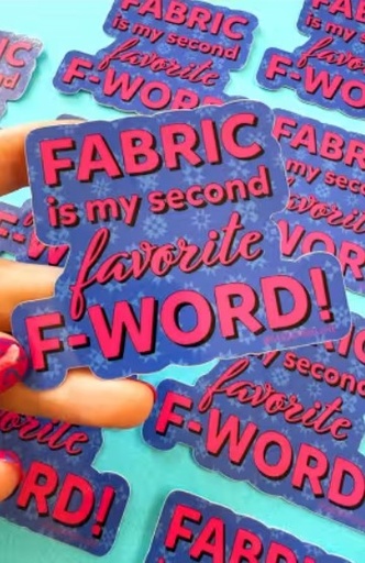 [Sass-Stick-Fav] Favorite F-Word Sticker from Sassafras Lane Designs