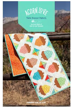 [P120-Acorn] Acorn Love Table Runner by Lori Holt
