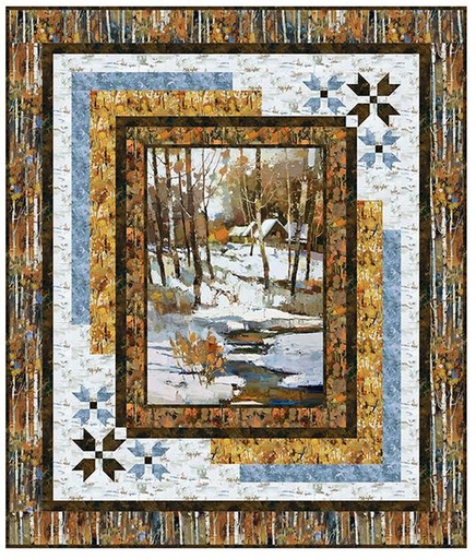 [PP-SnowyCorner] Snowy Corner Quilt Kit by Northcott