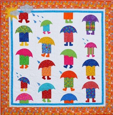 [STG-0083] A Little Rain Quilt Pattern From The Sweet Tea Girls Patterns 