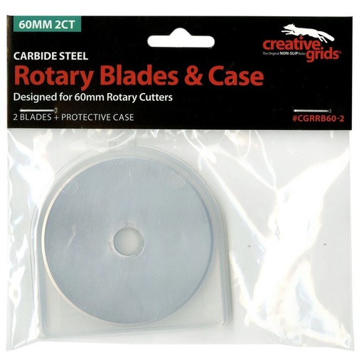 [CGR-RB60-2] Creative Grids 60mm Rotary Blade 2pk