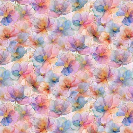 [HOF-x5625-135] Flourish Large Floral Pastel from Hoffman
