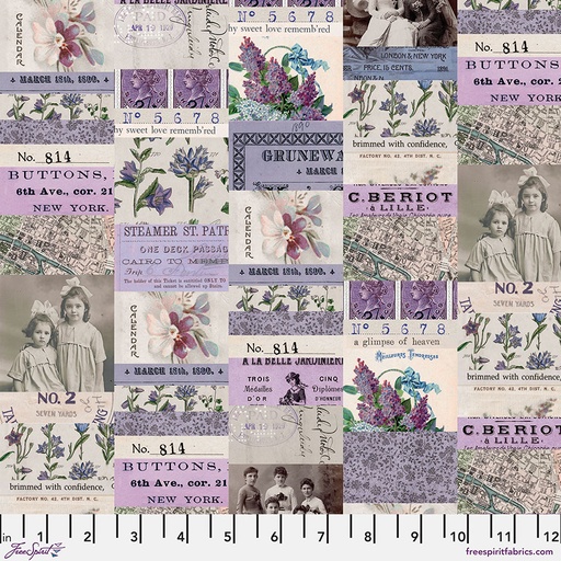 [FS-PWTH300-PRPL] Palette Purple Collage by Tim Holtz from FreeSpirit