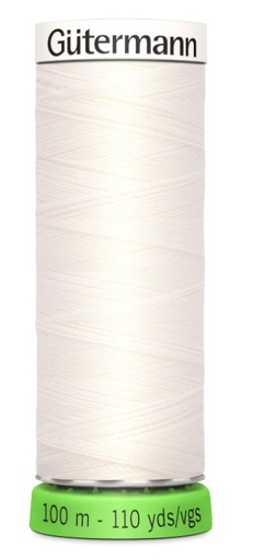 [GUT-RPET-111] Gutermann Recycled Polyester Thread Oyster 110 Yds