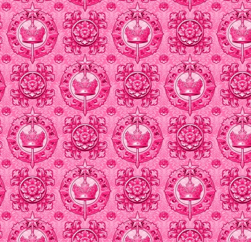 [NOR-10698-23] Good Together Emblems Pink by Patrick Lose for Northcott Fabrics