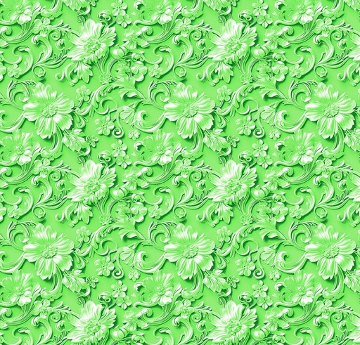 [NOR-10705-72] Good Together Baroque Damask Green by Patrick Lose for Northcott Fabrics