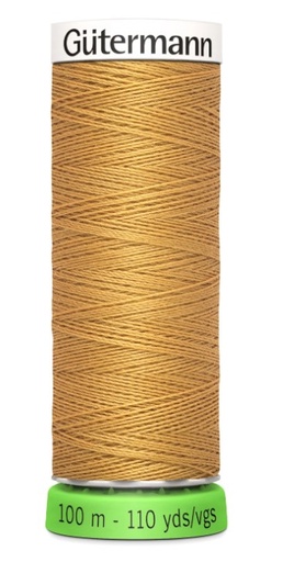 [GUT-RPET-968] Gutermann Recycled Polyester Thread Gold 110 Yds
