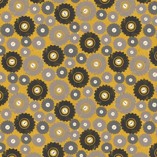[WF-54942-3] Diggers & Dozers Wheels Keep Turning Sunny Yellow from Windham Fabrics