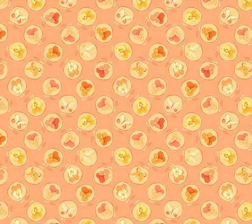 [WF-54654-9] Insectarium Cameo Salmon by Tamara Kate for Windham Fabrics