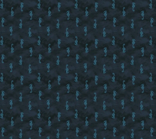 [WF-54699-2] Ocean Song Seahorse Deep Sea by Whistler Studios for Windham Fabrics