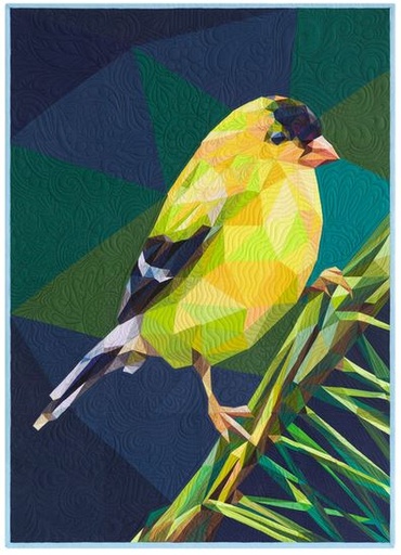 [PP-Chip] Chip the Goldfinch Wall Hanging Kit by Patchwork Plus featuring Legit Kits Chip Pattern