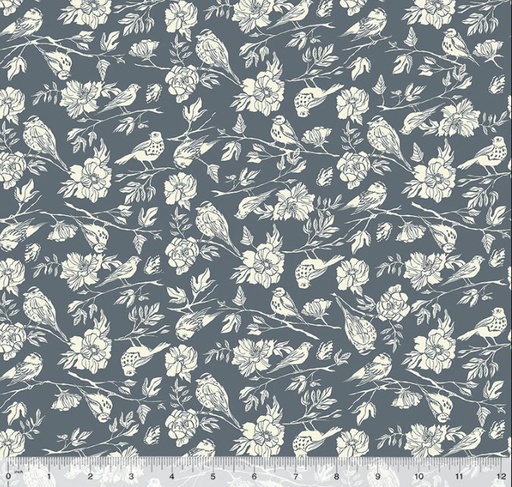 [WF-54715-4] Lush Life Birdsong Periwinkle from Windham Fabrics