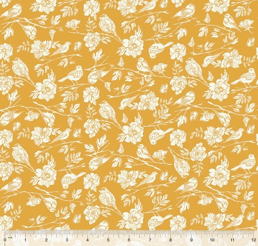 [WF-54715-9] Lush Life Birdsong Golden from Windham Fabrics