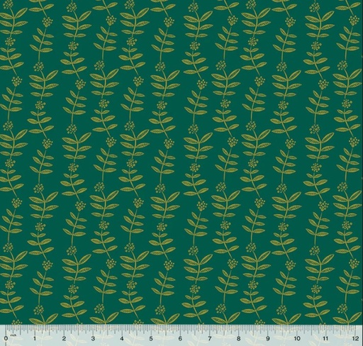 [WF-54718-2] Lush Life Flower Chain Teal from Windham Fabrics