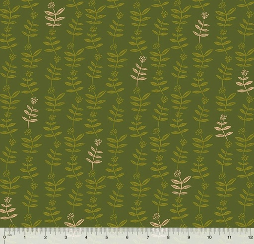 [WF-54718-7] Lush Life Flower Chain Olive from Windham Fabrics