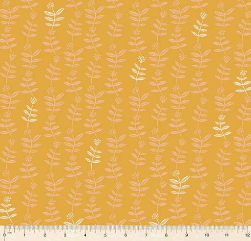 [WF-54718-9] Lush Life Flower Chain Golden from Windham Fabrics