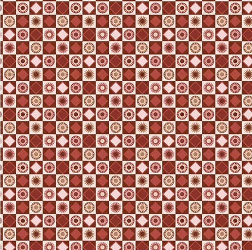 [BEN-17211-10] Blue Mill Dayton Red from Benartex