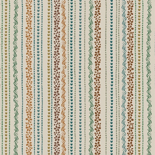 [BEN-17213-72] Blue Mill Wood Beams Khaki from Benartex