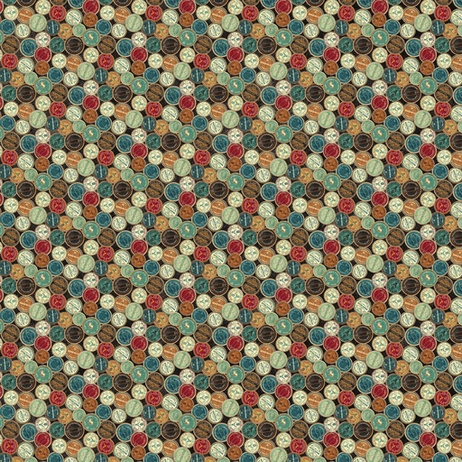 [NOR-DP28346-99] Stonehenge Stitchin' Spools Black from Northcott